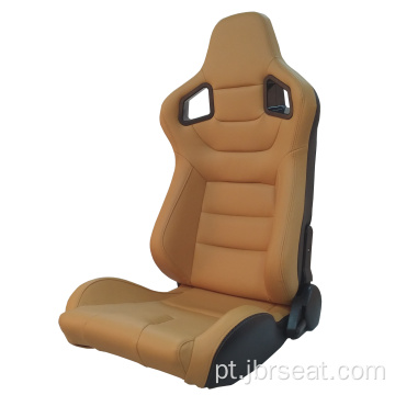 Assento de corrida de carro com tampa ajustável de PVC para automóveis